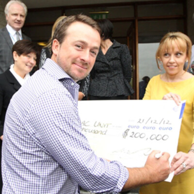 The G-Mac Foundation donates more funds towards the new cardiac unit at Crumlin Childrens Hospital, December 2012.