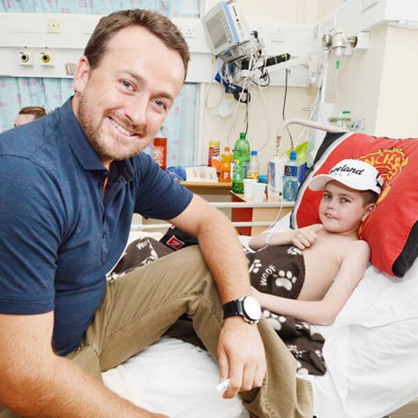 During a visit to Crumlin Childrens Hospital, June 2013.