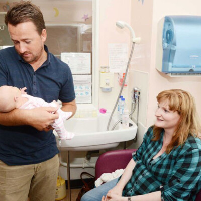 During a visit to Crumlin Childrens Hospital, June 2013.