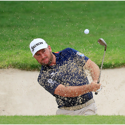HONOLULU, HAWAII - JANUARY 11: Graeme McDowell of Northern Ireland plays a shot from a bunker on the ninth hole during the third round of the Sony Open in Hawaii at the Waialae Country Club on January 11, 2020 in Honolulu, Hawaii. (Photo by Cliff Hawkins/Getty Images)