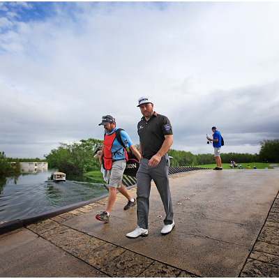 PLAYA DEL CARMEN, MEXICO - DECEMBER 04: Graeme McDowell of Northern Ireland walks to the sixth tee during the second round of the Mayakoba Golf Classic at El Camaleón Golf Club on December 04, 2020 in Playa del Carmen, Mexico. (Photo by Cliff Hawkins/Getty Images)