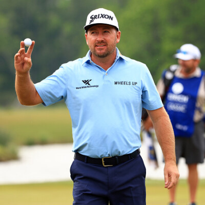 NEW ORLEANS, LOUISIANA - APRIL 23: Graeme McDowell of Northern Ireland reacts to his hole in one on the 17th green during the second round of the Zurich Classic of New Orleans at TPC Louisiana on April 23, 2021 in New Orleans, Louisiana. (Photo by Mike Ehrmann/Getty Images)