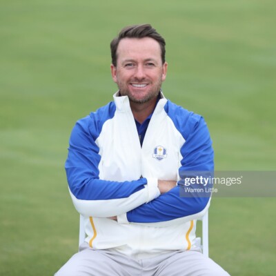 KOHLER, WISCONSIN - SEPTEMBER 21: Vice-captain Graeme McDowell of Northern Ireland and team Europe poses for photos prior to the 43rd Ryder Cup at Whistling Straits on September 21, 2021 in Kohler, Wisconsin. (Photo by Warren Little/Getty Images)