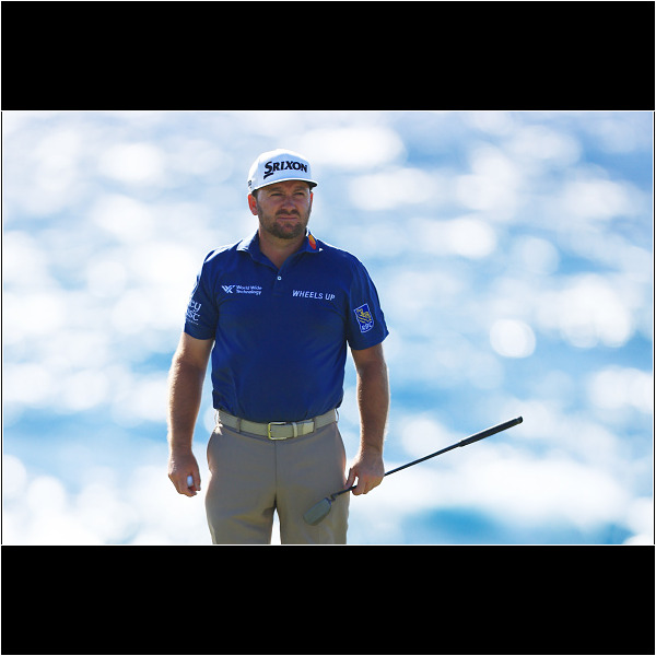 PUNTA CANA, DOMINICAN REPUBLIC - MARCH 25: Graeme McDowell of Northern Ireland looks on over the eighth green during the second round of the Corales Puntacana Championship at the Corales Golf Course on March 25, 2022 in Punta Cana, Dominican Republic. (Photo by Marianna Massey/Getty Images)